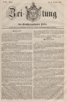 Zeitung des Großherzogthums Posen. 1847, № 211 (10 September) + dod.