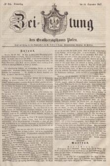 Zeitung des Großherzogthums Posen. 1847, № 216 (16 September)