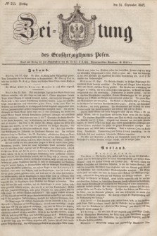 Zeitung des Großherzogthums Posen. 1847, № 223 (24 September)