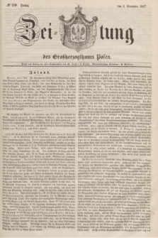 Zeitung des Großherzogthums Posen. 1847, № 259 (5 November) + dod.