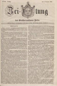 Zeitung des Großherzogthums Posen. 1847, № 262 (9 November) + dod.