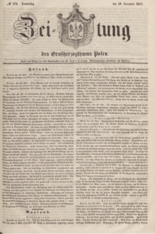 Zeitung des Großherzogthums Posen. 1847, № 270 (18 November)