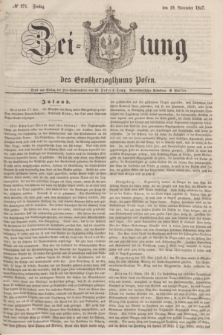 Zeitung des Großherzogthums Posen. 1847, № 271 (19 November) + dod.