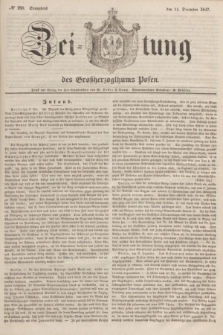 Zeitung des Großherzogthums Posen. 1847, № 290 (11 December) + dod.