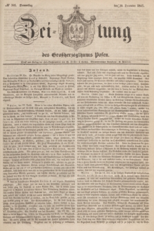 Zeitung des Großherzogthums Posen. 1847, № 305 (30 December)