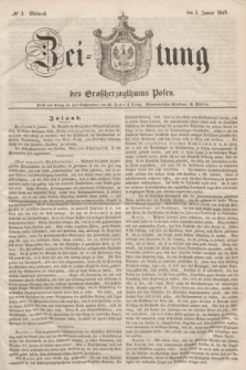 Zeitung des Großherzogthums Posen. 1848, № 3 (5 Januar)