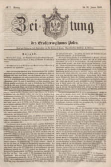 Zeitung des Großherzogthums Posen. 1848, № 7 (10 Januar) + dod.