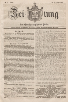 Zeitung des Großherzogthums Posen. 1848, № 17 (21 Januar) + dod.