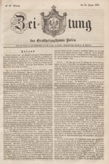 Zeitung des Großherzogthums Posen. 1848, № 19 (24 Januar) + dod.
