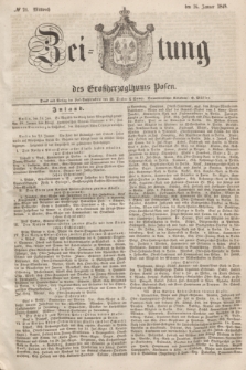 Zeitung des Großherzogthums Posen. 1848, № 21 (26 Januar) + dod.
