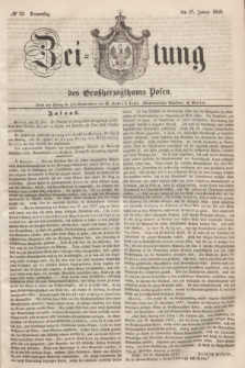 Zeitung des Großherzogthums Posen. 1848, № 22 (27 Januar) + dod.
