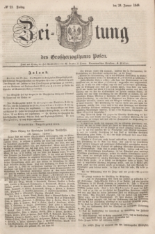 Zeitung des Großherzogthums Posen. 1848, № 23 (28 Januar) + dod.