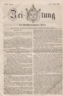 Zeitung des Großherzogthums Posen. 1848, № 25 (31 Januar) + dod.