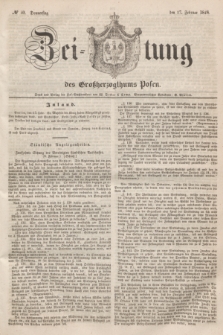 Zeitung des Großherzogthums Posen. 1848, № 40 (17 Februar) + dod.