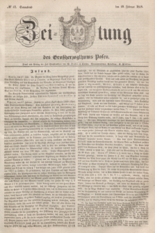 Zeitung des Großherzogthums Posen. 1848, № 42 (19 Februar) + dod.