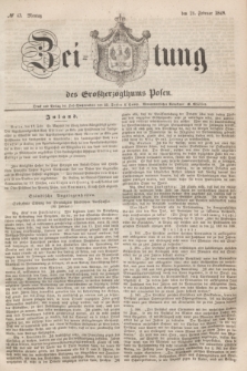 Zeitung des Großherzogthums Posen. 1848, № 43 (21 Februar)