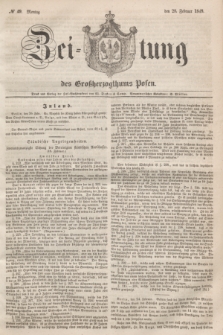 Zeitung des Großherzogthums Posen. 1848, № 49 (28 Februar) + dod.