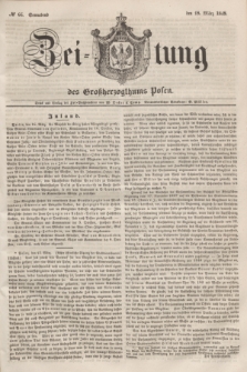 Zeitung des Großherzogthums Posen. 1848, № 66 (18 März) + dod.