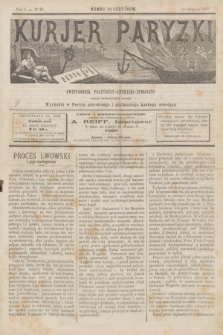 Kurjer Paryzki : dwutygodnik polityczny- literacki- społeczny : organ patrjotyczny polski. R.2, Nº 22 (1 sierpnia 1882)