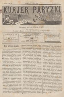 Kurjer Paryzki : dwutygodnik polityczny- literacki- społeczny : organ patrjotyczny polski. R.2, Nº 23 (15 sierpnia 1882)