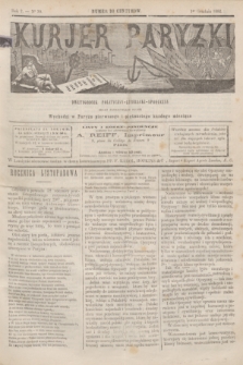 Kurjer Paryzki : dwutygodnik polityczny- literacki- społeczny : organ patrjotyczny polski. R.2, Nº 30 (1 grudnia 1882)