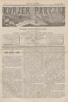 Kurjer Paryzki : dwutygodnik polityczny- literacki- społeczny : organ patrjotyczny polski. R.3, Nº 34 (1 lutego 1883)