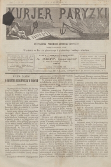 Kurjer Paryzki : dwutygodnik polityczny- literacki- społeczny : organ patrjotyczny polski. R.3, Nº 35 ([15 lutego] 1883)