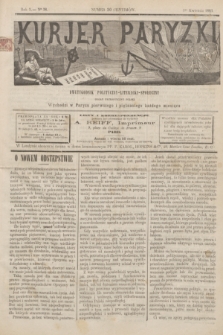 Kurjer Paryzki : dwutygodnik polityczny- literacki- społeczny : organ patrjotyczny polski. R.3, Nº 38 (1 kwietnia 1883)