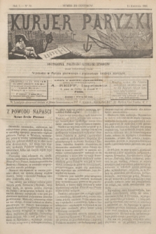 Kurjer Paryzki : dwutygodnik polityczny- literacki- społeczny : organ patrjotyczny polski. R.3, Nº 39 (15 kwietnia 1883)