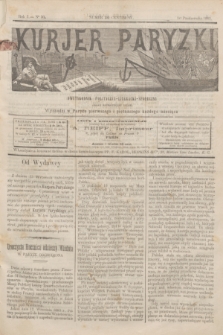 Kurjer Paryzki : dwutygodnik polityczny- literacki- społeczny : organ patrjotyczny polski. R.3, Nº 50 (1 października 1883)