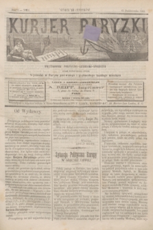 Kurjer Paryzki : dwutygodnik polityczny- literacki- społeczny : organ patrjotyczny polski. R.3, Nº 51 (15 października 1883)