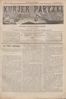 Kurjer Paryzki : dwutygodnik polityczny- literacki- społeczny : organ patrjotyczny polski. R.3, Nº 55 (15 grudnia 1883)