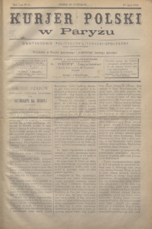 Kurjer Polski w Paryżu : dwutygodnik polityczny- literacki- społeczny : organ patrjotyczny polski. R.6, Nº 61 (1 lipca 1886)