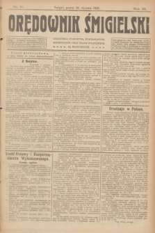 Orędownik Śmigielski. R.32, nr 16 (20 stycznia 1922)