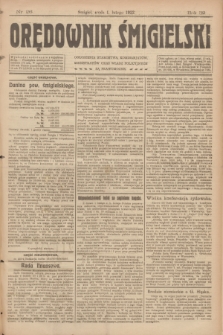 Orędownik Śmigielski. R.32, nr 26 (1 lutego 1922)