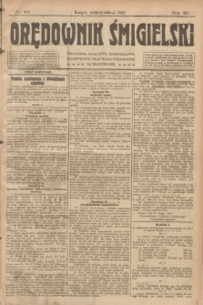 Orędownik Śmigielski. R.32, nr 49 (1 marca 1922)