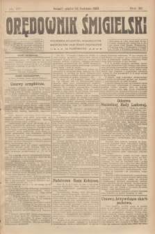 Orędownik Śmigielski. R.32, nr 87 (14 kwietnia 1922)