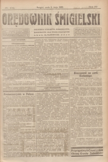 Orędownik Śmigielski. R.32, nr 102 (3 maja 1922)