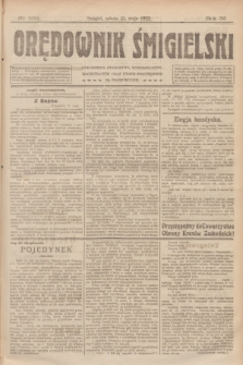 Orędownik Śmigielski. R.32, nr 109 (13 maja 1922)