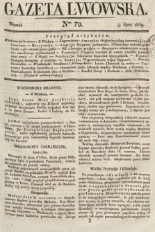 Gazeta Lwowska. 1839, nr 79