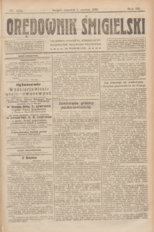 Orędownik Śmigielski. R.32, nr 124 (1 czerwca 1922)