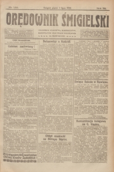 Orędownik Śmigielski. R.32, nr 152 (7 lipca 1922)