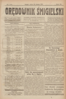 Orędownik Śmigielski. R.32, nr 193 (26 sierpnia 1922)