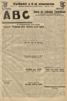 ABC : pismo codzienne : informuje wszystkich o wszystkiem. 1934, nr 21 |PDF|