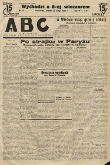 ABC : pismo codzienne : informuje wszystkich o wszystkiem. 1934, nr 43 |PDF|