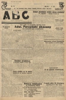 ABC : pismo codzienne : informuje wszystkich o wszystkiem. 1934, nr 117 |PDF|