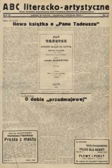 ABC Literacko-Artystyczne : stały dodatek tygodniowy. 1934, nr 14 |PDF|