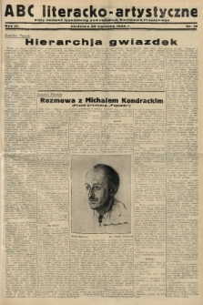 ABC Literacko-Artystyczne : stały dodatek tygodniowy. 1934, nr 18 |PDF|