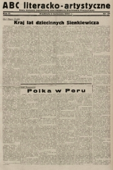 ABC Literacko-Artystyczne : stały dodatek tygodniowy. 1934, nr 47 |PDF|