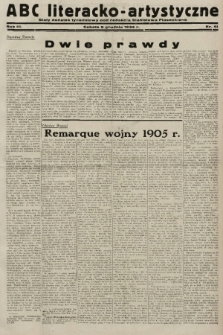 ABC Literacko-Artystyczne : stały dodatek tygodniowy. 1934, nr 51 |PDF|